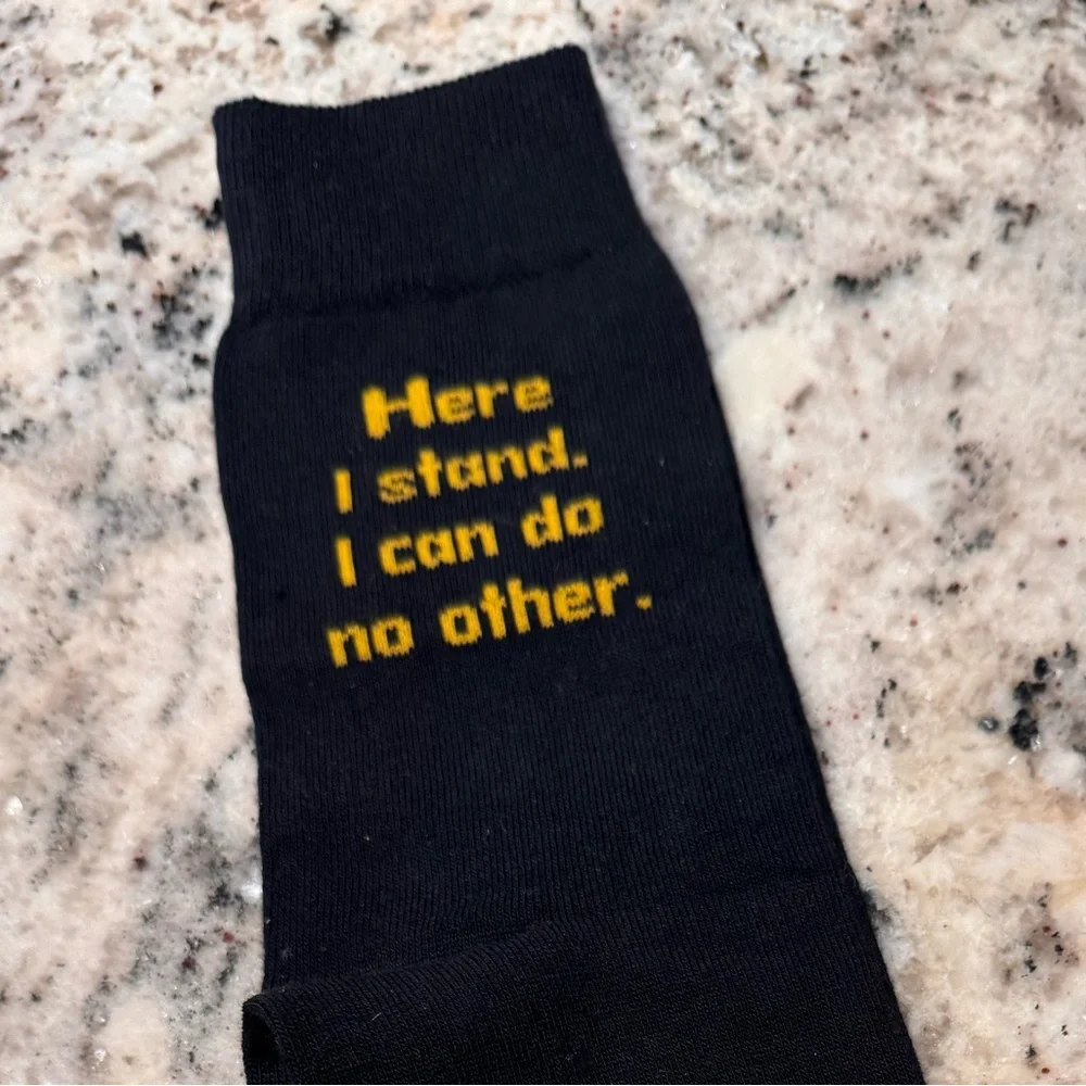 NEW Black and Gold Socks 7-9.5